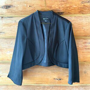 Black Cropped Blazer Jacket